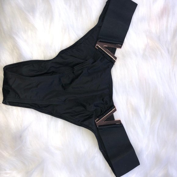 Victoria Secret Gold V Panty M NWT - Picture 5 of 7